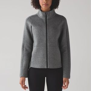 Lululemon Going Places Jacket Sz 6 In Heathered Speckled Black / Black